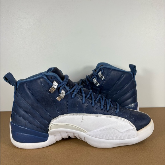 Nike Air Jordan 12 Men's Size 9 Retro Indigo 2020 Sneakers 130690-404 - Picture 5 of 8